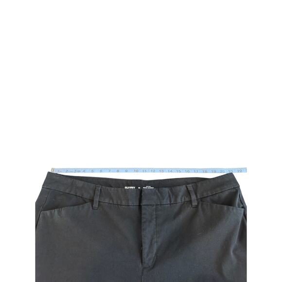 Old Navy Black Career Office Work High Rise Straight Leg Pixie Pants Size 22 - Picture 8 of 11